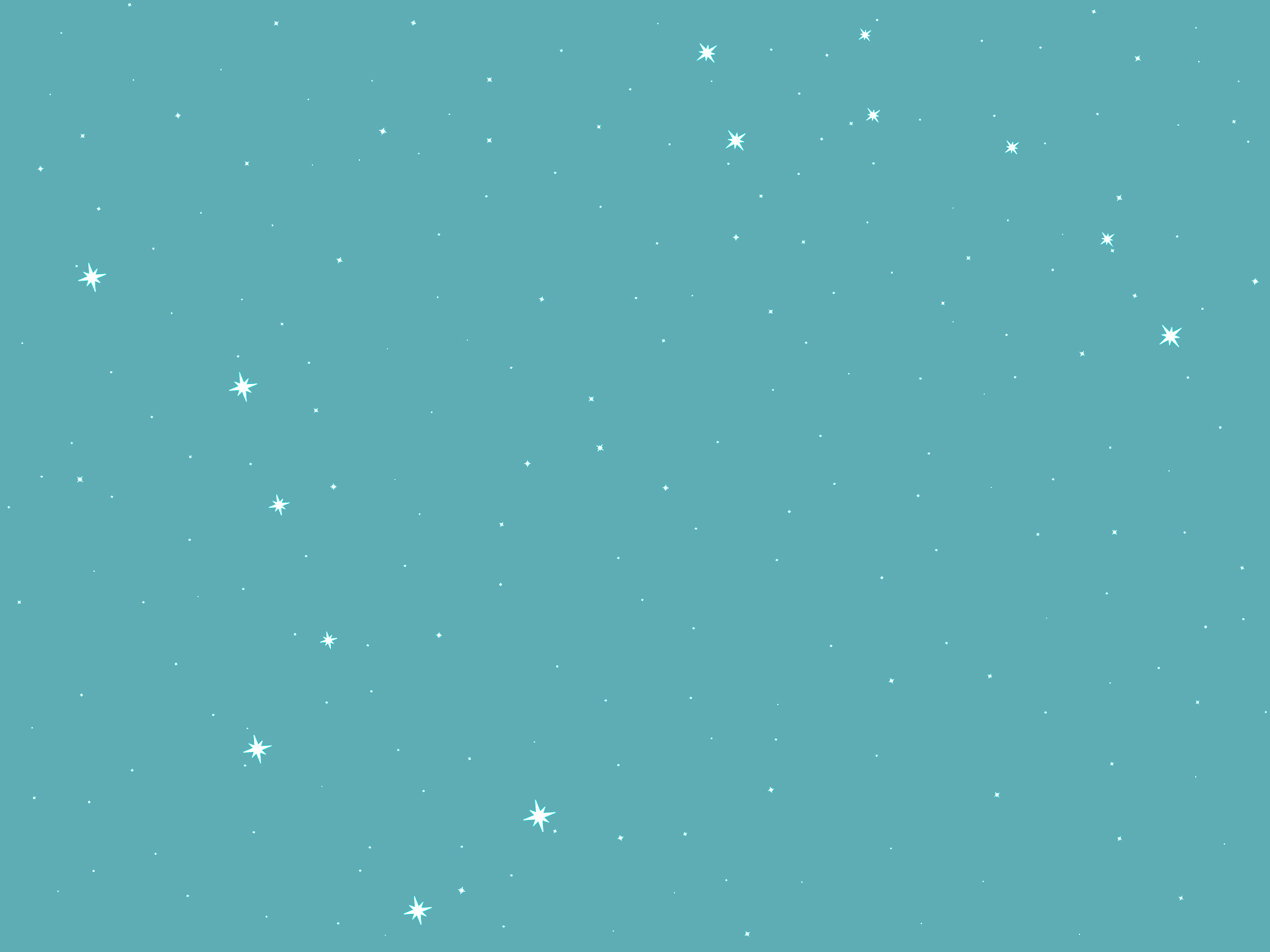 Image of a blue sky with Glazing stars